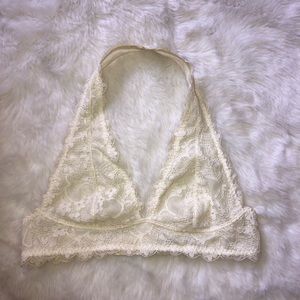 Free People Galloon Lace Halter Bra